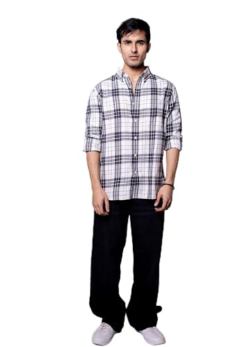 Image of Men's Regular Fit Reversible Checkered Shirt