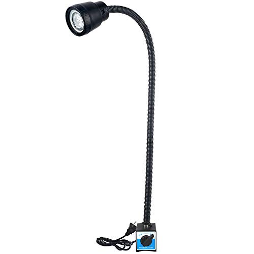 5W CNC Magnetic LED Work Light Waterproof IP54 Industrial Machine Lights 110-220V with Plus Long Gooseneck Lamp (800mm)