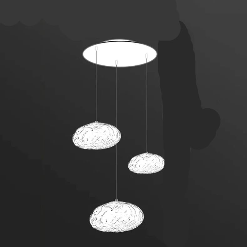 Suspension plafonnier LED 3 lampes éclairage chaleureux pour chambre