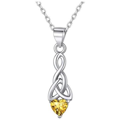ChicSilver Celtic Knot Yellow Topaz Necklace Cover