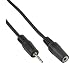 Produktbild InLine 99308B Klinken Adapterkabel 4pol. 2,5mm Stecker / 4pol. 3,5mm Buchse, 0,2m