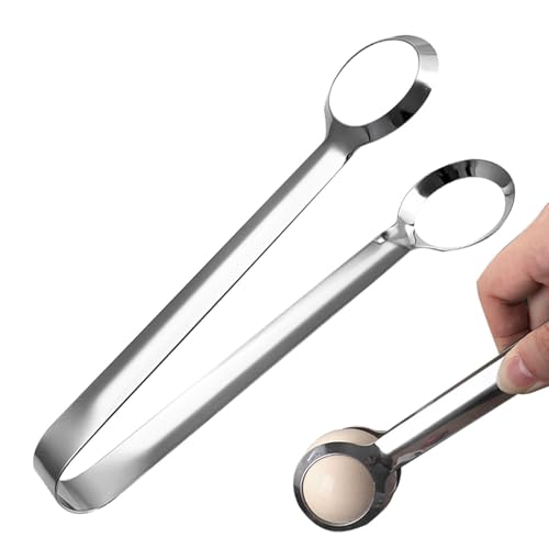 Kochzange | Küchenzange aus Edelstahl mit rutschfestem Griff | Kleine Mehrzweckzange zum Servieren von Salatfleischbrot für und Gastronomie