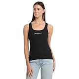 Jet Black A996 GUESS Jeans Gj Slim Rib Embro Sleeveless T-Shirt XL