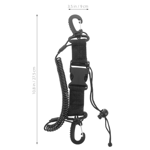 Correas de buceo con resorte anticaída extensible para proteger cámaras fotográficas submarinas 2