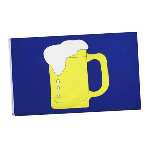Drapeau coloré verre à bière bannière créative événements fêtes