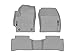 WeatherTech Custom Fit FloorLiners for Toyota Corolla Hatchback - 1st & 2nd Row (461495-1-2), Grey