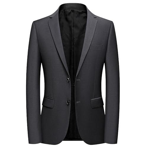 Men's Slim Fit Wedding Blazer 2 Button Business Casual Solid Color Suit Jacket Formal Dress Sport Coat