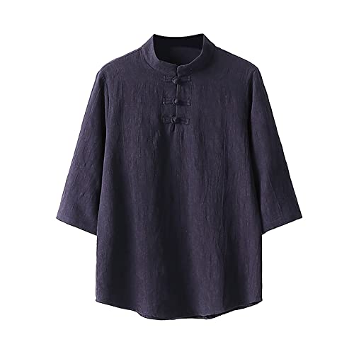 Tshirt manche longue style chemise pour homme avec boutons cachés regular fit
