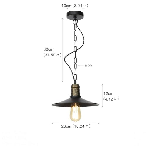 Lámpara colgante ajustable industrial retro E27 para iluminación de isla de cocina 3