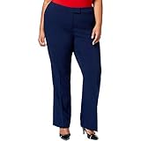 Anne Klein Women's Plus-Size Plus Flare Leg Pant Pants, Marine Blue, 18W