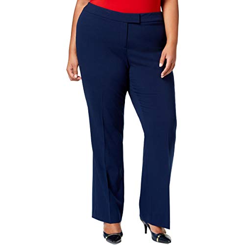 Anne Klein Women's Plus-Size Plus Flare Leg Pant Pants, Marine Blue, 18W
