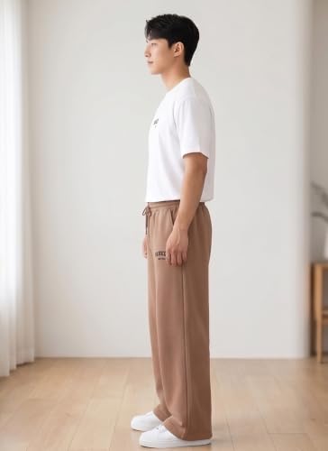 Image of BARKEYO Men's Cotton Baggy Trackpants | Oversized Fit Streetwear & Gym Wear | Comfortable Casual Joggers for Men
