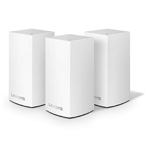 Linksys Sistema WiFi Velop Mesh Home, cobertura de 4.500 pés quadrados, mais de 30 dispositivos, acelera até (AC1300) 1,3 Gbps - WHW0103