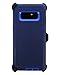 WallSkiN Turtle Series Cases for Samsung Galaxy Note 8 (Only) Tough Protection with Kickstand & Holster - Midnight (Navy Blue/Blue)