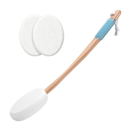 Aplicador De Loción Para La Espalda - Mango, Esponja Para Cepillo Para La Espalda, Aplicador De Protector Solar Para, Mujeres Mayores, Bronceador Hidratante | Herramientas para el cuidado