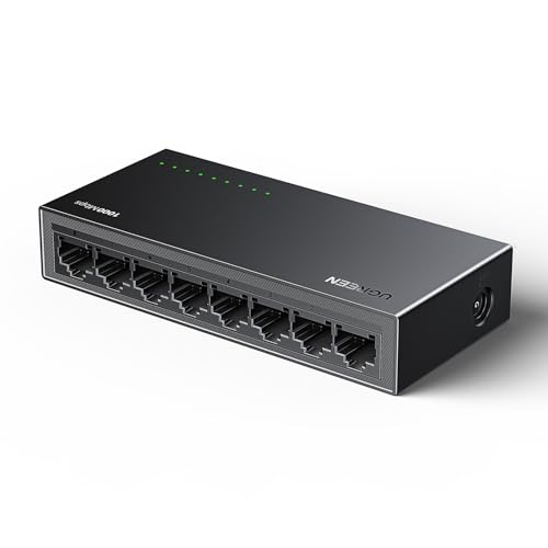 UGREEN LAN Switch 8-Port Netzwerk Switch Gigabit Switch automatische Geschwindigkeit von...