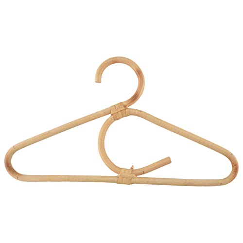 Jkjhbhged Rattan Clothes Hanger Style Kids Garments Organizer Rack Children Hanger Kids Room Decoration Hanger for Clothes