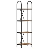 【 Cadre Solide :】 Supportée par un cadre en acier, cette bibliothèque est faite pour durer. Son design solide signifie que les étagères restent bien en place, garantissant que tu n’as pas à te soucier de leur capacité.