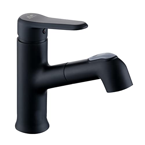 Mitigeur d'évier double mode extractible en laiton robinet de lavabo eau chaude et froide