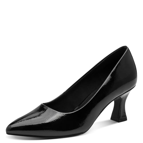 Marco Tozzi Damen Pumps Spitz Vegan, Schwarz (Black Patent...