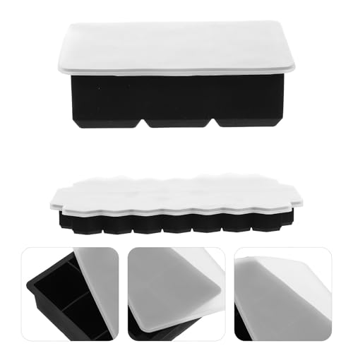 Molde de Silicona para Cubitos de Hielo Flexible Negro miniatura 6