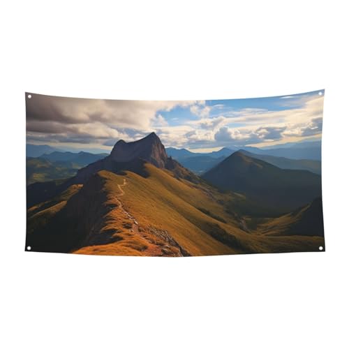 Bannière de décoration de fête Pinnacle Peak pour photographie avec cordes de suspension - Bannière de fond pour panneaux muraux - Décoration de fête -...