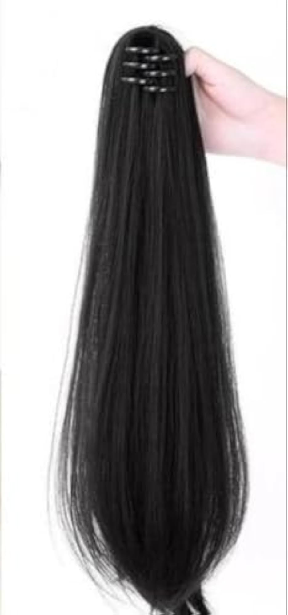 Black ABS Plastic Hair Claw Clip for Women, Strong Grip