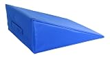 CanDo Body Positioner Wedge (20 x 22 x 8), Foam with Vinyl Cover, Firm, Blue