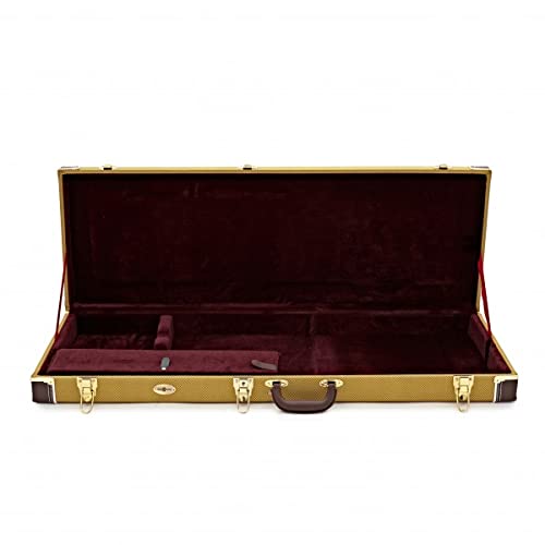 Étui rigide pour guitares électriques Tweed avec doublure en peluche - Les Beatles, Paul McCartney, John Lennon, RIngo Starr, George Harrison Étui rigide pour guitares électriques Tweed avec doublure en peluche