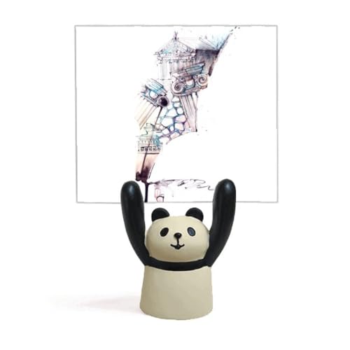 Support baroque pour peinture aquarelle en bois sculpté et son design panda