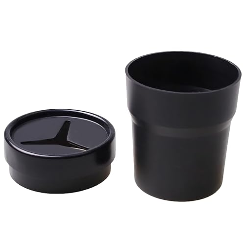 Boutihao Porte-Monnaie pour Voiture, Porte Gobelet Voiture Universelle Support De Voiture, Poubelle de Voiture avec Couvercle, Boîte De Rangement pour Porte-Gobelet, pour Les Clés De Cartes