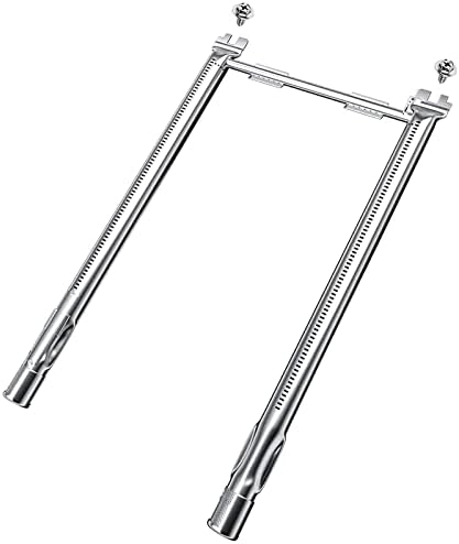 Hisencn 69785 18 Inch Grill Burner for Weber Spirit I & II & GS4 Spirit II 200 Series, Spirit E-210, E-220, Spirit S-210, S-220 Gas Grills with Up Front Controls, 304 Stainless Steel Weber Grill Parts