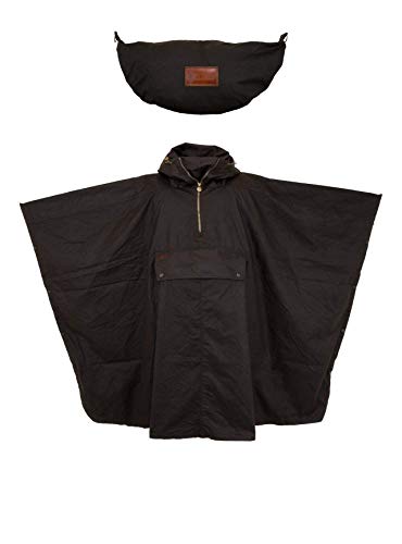 Outback Trading Men 2101 Waterproof Breathable Packable Cotton Oilskin Poncho, One Size3