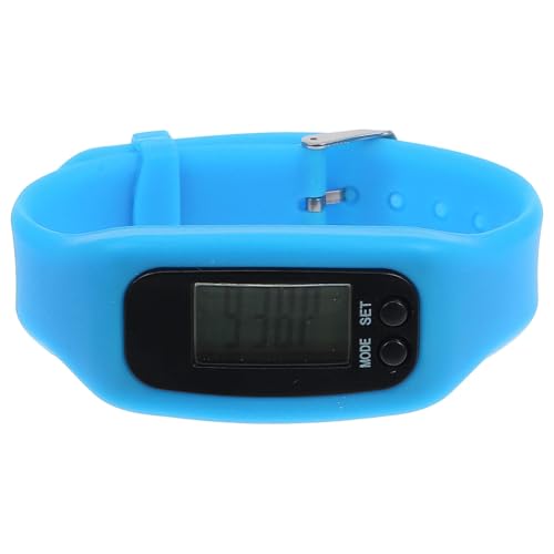 Silicone Step Counter Bracelet Watch, Built-in Ag10 Battery