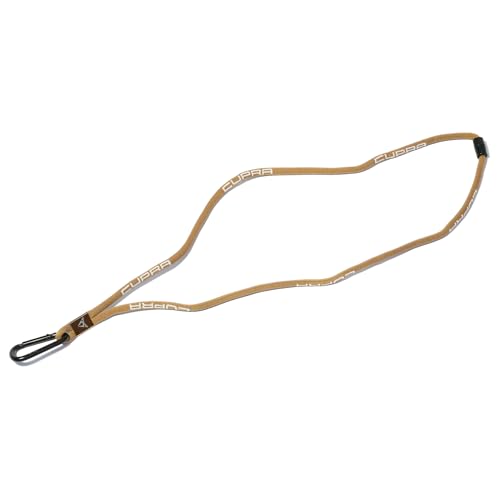 Seat 6H2087610AOBQ Schlüsselband CUPRA Lanyard Schlüsselanhänger Keyholder, mit Karabinerhaken, braun