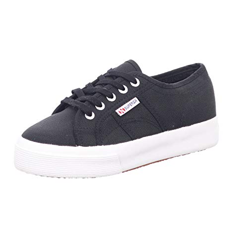 Image of Superga Unisex Ankle Sneaker, Black, 2750, 9 US Men