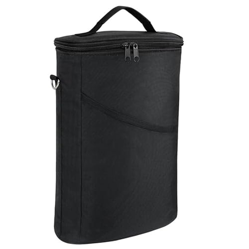Bolsa de vino aislada – 2 botellas de vino – Bolsa de cerveza aislada a prueba de fugas con correa de hombro ajustable y asa para adultos, viajes, fiestas, picnic, golf, mujeres