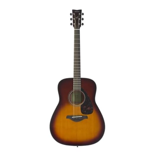 Yamaha FG800 Guitarra Acústica - Guitarra Western estándar con sonido auténtico y natural, para principiantes para adultos y jóvenes, guitarra de madera de 4/4, Marrón (Brown Sunburst)