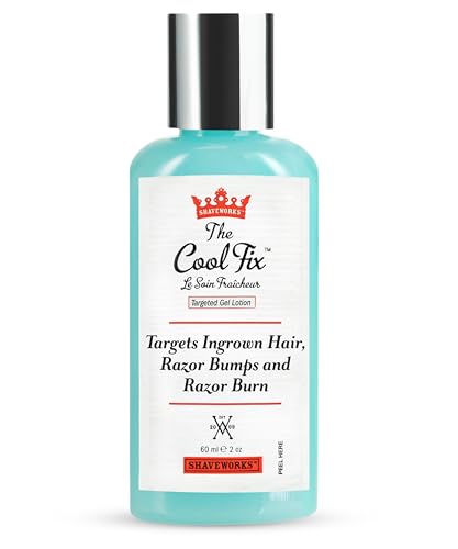 Shaveworks The Cool Fix Aftershave for Women: Pubic Hair Removal, Razor Bumps, Razor Burns, Ingrown Hair Treatment – After Shaving Post Waxing Bikini Area Moisturizing Skin Care Gel 2 Fl Oz