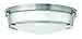 Hinkley 3226AN-LED Transitional LED Flush Mount from Hathaway Collection in Pwt, Nckl, B/S, Slvr. Finish, See Image