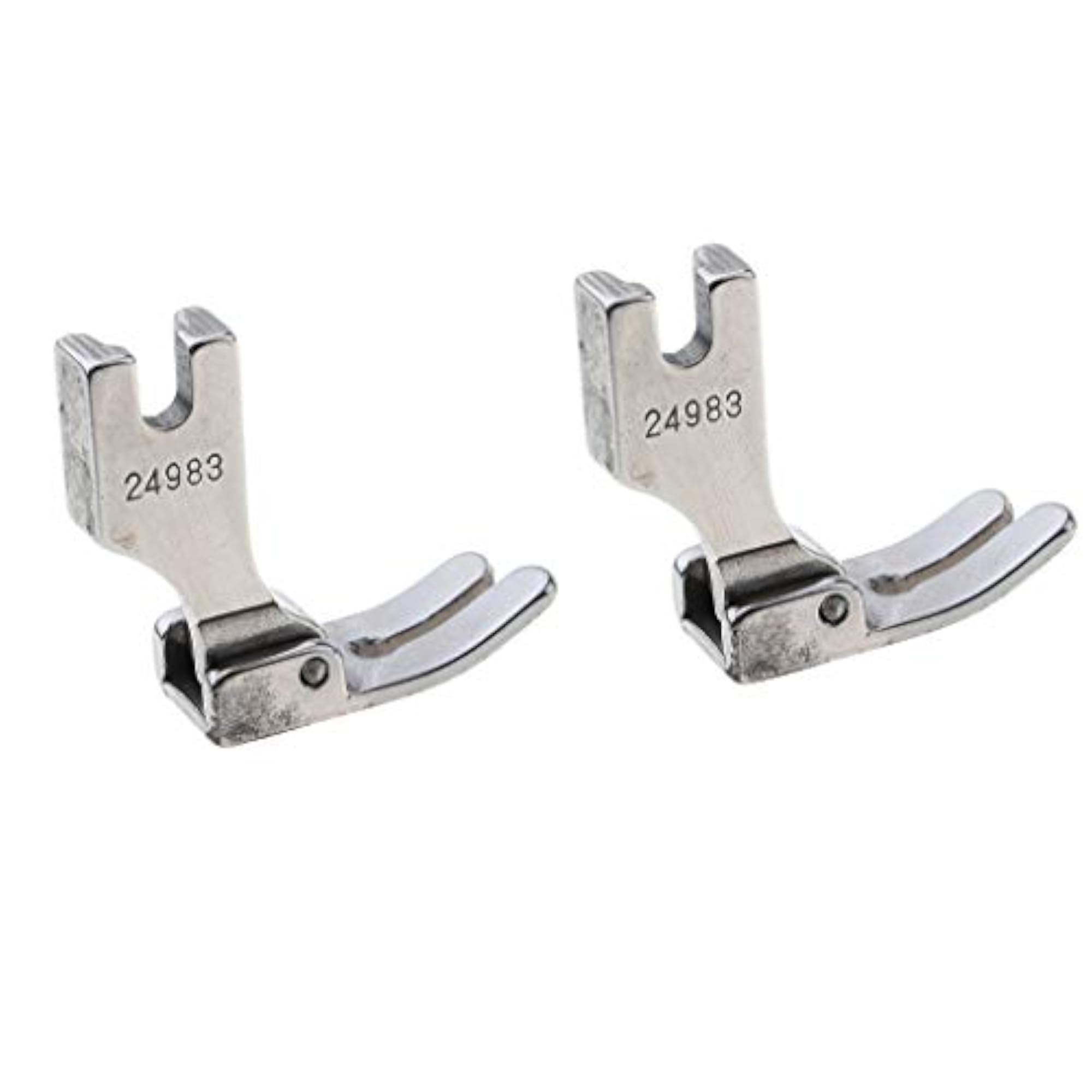 2 Pieces Industrial Sewing Machine Standard Hinged Plain Presser Foot #24983