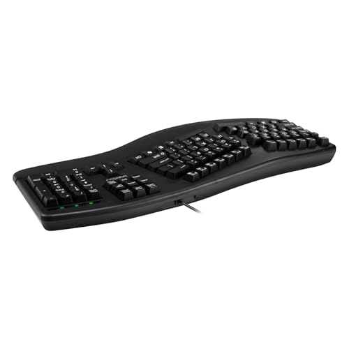 Adesso EasyTouch 150 Ergonomic Wired Mechanical Keyboard with Cherry MX Brown Switches, Integrated Palm Rest, Dedicated Copilot AI Hotkey, Full-Sized Layout with Numeric Pad for Comfortable Typing by Adesso - Used condition - Image 3