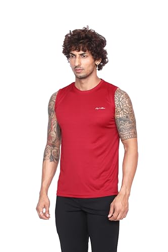Image of Big Button Mens Quick Dry Sports Cut Sleeves Sports Tshirts Tank Top