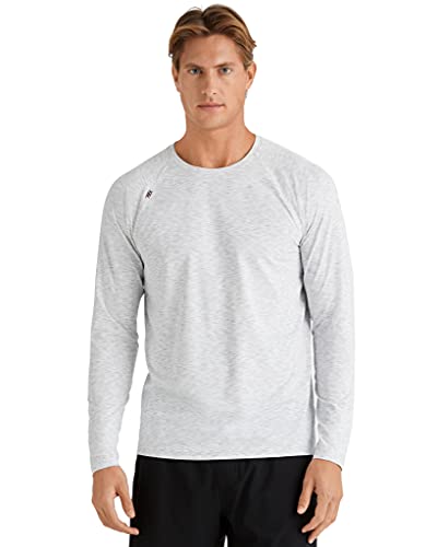 Rhone Reign Mens Long Sleeve Workout Shirts, Anti-Odor, Quick Dry Mens Gym Shirts, UPF 50+