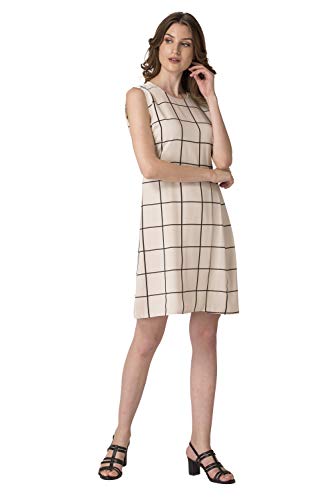 Image of Mode by Red Tape Women's Polyester Shift Midi Casual Dress