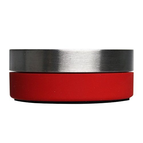 Baldr Mechanical Countdown Timer Kitchen Tool Stainless Steel Round Shape Magnetic Timers Black Color Time Reminders (Big, Red) #TOP5