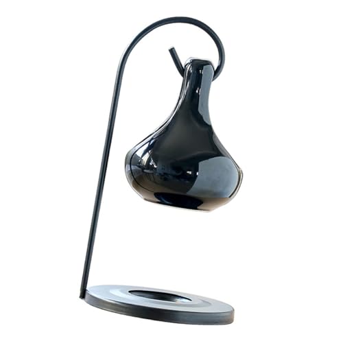 Cabilock Vintage Essential Oil Burner Ceramic Aroma Diffuser with Iron Frame Fireproof Incense Stove for Meditation Yoga Bedroom Home Decor and Relaxation Spaces Portable and Decorative