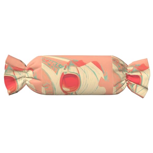 Almohada espuma viscoelástica retro abstracta negra