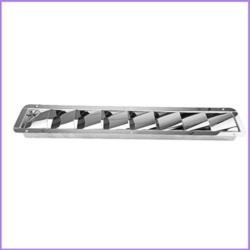 Rejilla de ventilación Marine Hardware Boat Air Louver Vent Grille de acero inoxidable para barcos y casas miniatura 2