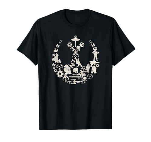 T-shirt Star Wars Rebel Alliance Icons en maille de coton premium durable